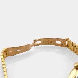 Pre Owned Rolex President Datejust 79088 Automatic Diamond 18k Yellow Gold Women's Wristwatch 26 mm