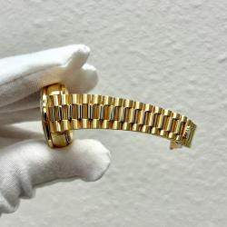 Pre Owned Rolex President Datejust 79088 Automatic Diamond 18k Yellow Gold Women's Wristwatch 26 mm