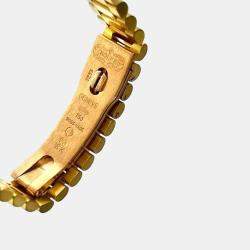 Pre Owned Rolex President Datejust 69278 Automatic Diamond 18k Yellow Gold Women's Wristwatch 26 mm