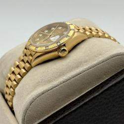 Pre Owned Rolex President Datejust 69288 Automatic Champagne Diamond 18k Yellow Gold Women's Wristwatch 26 mm