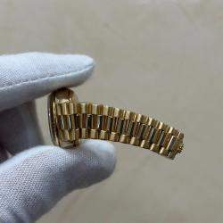 Pre Owned Rolex President Datejust 79178 Automatic Cream 18k Yellow Gold Women's Wristwatch 26 mm