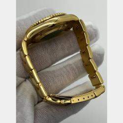 Pre Owned Rolex Yacht-Master 168628 Automatic White 18k Yellow Gold Women's Wristwatch 35 mm