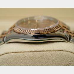 Pre Owned Rolex Datejust 126231-0027 Automatic Pink Diamond 18K Rose Gold Stainless Steel Women’s Wristwatch 36 mm