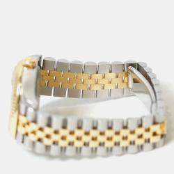 Pre Owned Rolex Datejust 278273-0016 Automatic Green Diamond 18K Yellow Gold Stainless Steel Women’s Wristwatch 31 mm