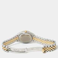 Pre Owned Rolex Datejust 278273-0016 Automatic Green Diamond 18K Yellow Gold Stainless Steel Women’s Wristwatch 31 mm
