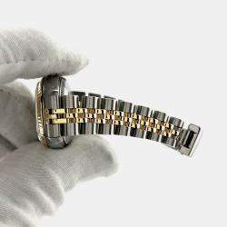 Pre Owned Rolex Datejust 69173 Automatic Champagne 18K Yellow Gold Stainless Steel Women's Wristwatch 26 mm