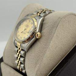 Pre Owned Rolex Datejust 79173 Automatic Champagne Stainless Steel Women's Wristwatch 26 mm