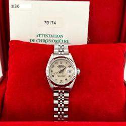 Pre Owned Rolex Datejust 79174 Automatic Stainless Steel Women's Wristwatch 26 mm