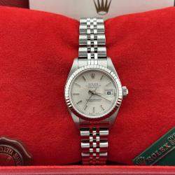 Pre Owned Rolex Datejust 79174 Automatic Silver Stainless Steel Women's Wristwatch 26mm
