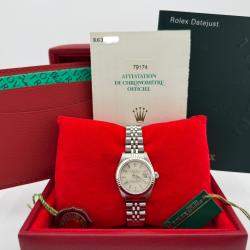 Pre Owned Rolex Datejust 79174 Automatic Silver Stainless Steel Women's Wristwatch 26mm