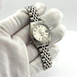 Pre Owned Rolex Datejust 79174 Automatic Silver Stainless Steel Women's Wristwatch 26mm