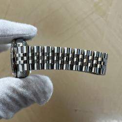 Pre Owned Rolex Datejust Midsize 178384 Automatic Silver Diamond Stainless Steel Women's Wristwatch 31 mm