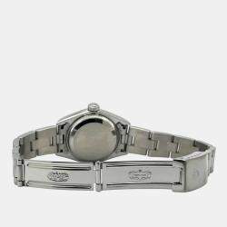 Pre Owned Rolex Date 79160 Automatic White Stainless Steel Women's Wristwatch 26 mm
