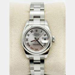 Pre Owned Rolex Datejust 179160 Automatic Silver Stainless Steel Women's Wristwatch 26 mm