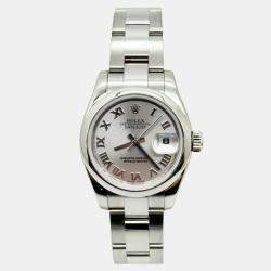 Pre Owned Rolex Datejust 179160 Automatic Silver Stainless Steel Women's Wristwatch 26 mm