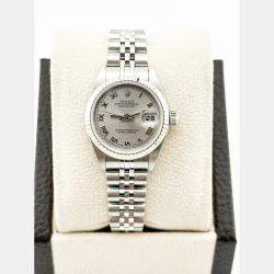 Pre Owned Rolex Datejust 79174 Automatic Silver Stainless Steel Women's Wristwatch 26 mm