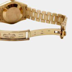 Pre Owned Rolex President 178275 Automatic MOP Diamond 18K Rose Gold Women's Wristwatch 31 mm