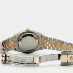 Pre Owned Rolex Datejust 126231 Automatic Slate Wimbledon 18K Rose Gold Stainless Steel Women's Wristwatch 36 mm