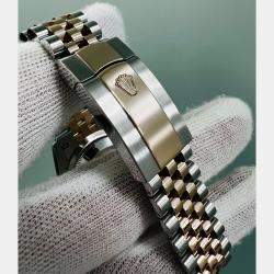 Pre Owned Rolex Datejust 126231 Automatic White 18K Rose Gold Stainless Steel Women's Wristwatch 36 mm