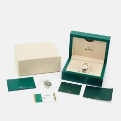 Pre Owned Rolex Datejust M279163-0002 Champagne Dial 18K Yellow Gold Oystersteel Women's Wristwatch 28 mm