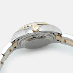 Pre Owned Rolex Datejust M279163-0002 Champagne Dial 18K Yellow Gold Oystersteel Women's Wristwatch 28 mm