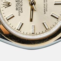 Pre Owned Rolex Datejust M279163-0002 Champagne Dial 18K Yellow Gold Oystersteel Women's Wristwatch 28 mm