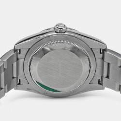 Pre Owned Rolex Oyster Perpetual M124200-0010 Black Dial Oystersteel Women's Wristwatch 34 mm