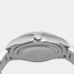 Pre Owned Rolex Oyster Perpetual M124200-0010 Black Dial Oystersteel Women's Wristwatch 34 mm
