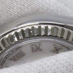 Pre Owned Rolex Datejust 79174 Automatic 18k White Gold Stainless Steel Women's Wristwatch 26 mm