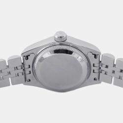 Pre Owned Rolex Datejust 79174 Automatic 18k White Gold Stainless Steel Women's Wristwatch 26 mm