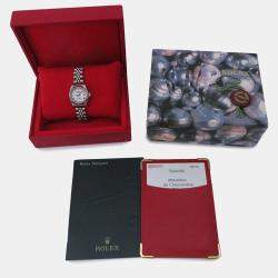 Pre Owned Rolex Datejust 79174 Automatic 18k White Gold Stainless Steel Women's Wristwatch 26 mm