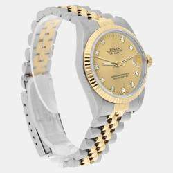 Pre Owned Rolex Datejust 68273 Automatic Gold Stainless Steel & 18k Yellow Gold Women's Watch 31 mm