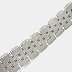 Pre Owned Rolex Datejust 69174 Automatic Pink 18k White Gold Stainless Steel Women's Wristwatch 26 mm