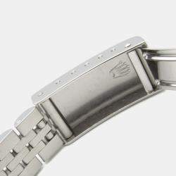 Pre Owned Rolex Datejust 69174 Automatic Pink 18k White Gold Stainless Steel Women's Wristwatch 26 mm