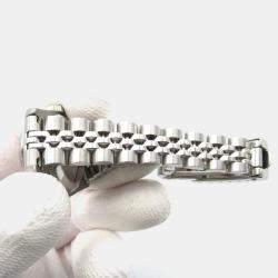Pre Owned Rolex Datejust 69174 Automatic Pink 18k White Gold Stainless Steel Women's Wristwatch 26 mm