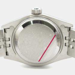 Pre Owned Rolex Datejust 69174 Automatic Pink 18k White Gold Stainless Steel Women's Wristwatch 26 mm
