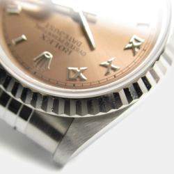 Pre Owned Rolex Datejust 69174 Automatic Pink 18k White Gold Stainless Steel Women's Wristwatch 26 mm