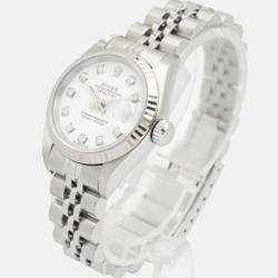 Pre Owned Rolex Datejust 79174G Automatic White 18k White Gold Stainless Steel Women's Wristwatch 26 mm