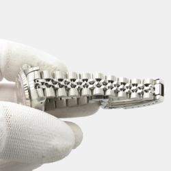 Pre Owned Rolex Datejust  69174 Automatic Silver 18k White Gold Stainless Steel Women's Wristwatch 25.5 mm