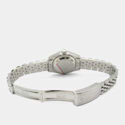 Pre Owned Rolex Datejust  69174 Automatic Silver 18k White Gold Stainless Steel Women's Wristwatch 25.5 mm