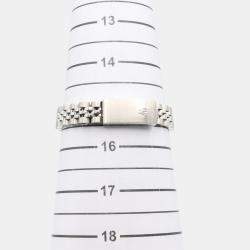 Pre Owned Rolex Datejust 79174 Automatic Silver 18k White Gold Stainless Steel Women's Wristwatch 26 mm