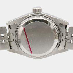 Pre Owned Rolex Datejust 79174 Automatic Silver 18k White Gold Stainless Steel Women's Wristwatch 26 mm
