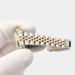 Pre Owned Rolex  Datejust 69173 Automatic Champagne 18k Yellow Gold Stainless Steel Women's Wristwatch 26 mm