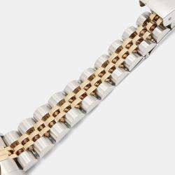 Pre Owned Rolex  Datejust 69173 Automatic Champagne 18k Yellow Gold Stainless Steel Women's Wristwatch 26 mm