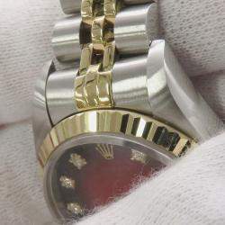 Pre Owned Rolex Datejust 69173G Quartz Cherry Gradation Stainless Steel Women’s Wristwatch 26 mm