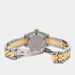 Pre Owned Rolex Datejust 179173 Automatic Champagne Diamond 18k Yellow Gold Stainless Steel Women's Wristwatch 26 mm
