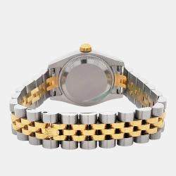 Pre Owned Rolex Datejust 179173 Automatic Champagne Diamond 18k Yellow Gold Stainless Steel Women's Wristwatch 26 mm