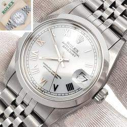 Pre Owned Rolex Datejust 68240 Automatic White Stainless Steel Women's Wristwatch 31 mm