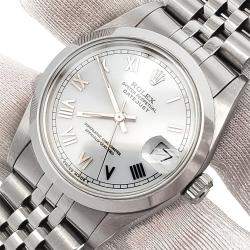 Pre Owned Rolex Datejust 68240 Automatic White Stainless Steel Women's Wristwatch 31 mm