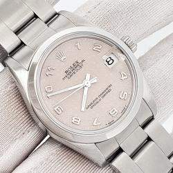 Pre Owned Rolex Datejust 68240 Automatic Cream Stainless Steel Women's Wristwatch 31 mm